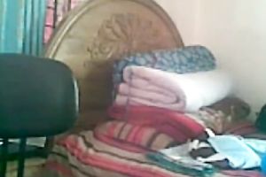 Busty fresh dilettante Indian legal age teenager oils up herself stripped