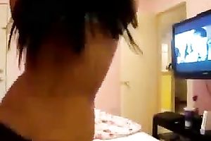 Awesome svelte fucking hot webcam floozy was dancing and posing for me