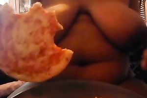 Perverted super bulky black skinned cam nympho nude her boobies