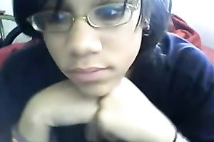 This dark sweetheart with a round booty knows how to make masturbation more excellent