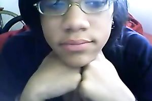 This dark sweetheart with a round booty knows how to make masturbation more excellent