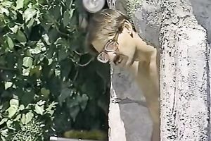 Awesome sex with breasty and hot golden-haired playgirl on pool side