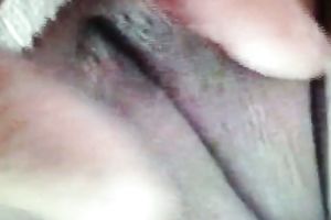 Nice closeup of ally tickling juicy bald slit of his charming wifey