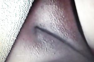 Nice closeup of ally tickling juicy bald slit of his charming wifey