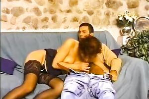 Short haired bitchy harlot in dark nylons acquires spoon pose attacked