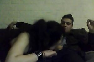 Tipsy brunette hair college playgirl from Belgium sucks my obscene knob