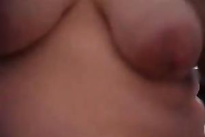 My plump breasty slutty wife tries to please me by riding on top