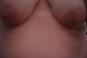 My plump breasty slutty wife tries to please me by riding on top