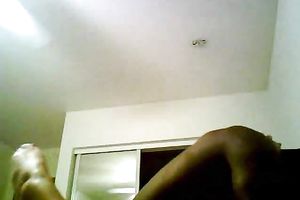 Filming my perverted dark brown girlfriend engulfing and taking my BBC