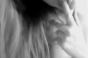 College girlfriend films herself on webcam naked and flashes her love bubbles