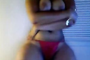 I am wearing taut red petticoat to underline my large luscious butt