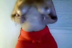 I am wearing taut red petticoat to underline my large luscious butt