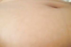 Black bosomy nympho with hawt puffy teats was fingering her own twat