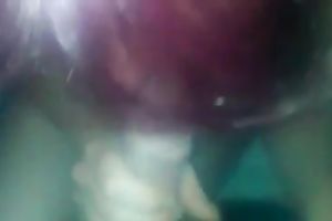 Purple haired lewd cheap whore provided my buddy with a BJ