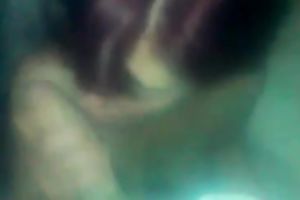 Purple haired lewd cheap whore provided my buddy with a BJ