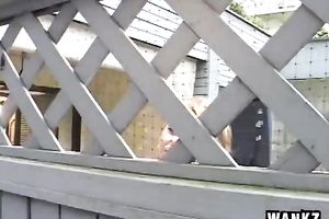 Wondrous ravishing blonde hottie receives enticed by hairless fucker