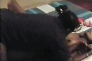 Busty chocolate skin sexy hottie can't live without rug munch from her stud