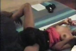 Busty chocolate skin sexy hottie can't live without rug munch from her stud