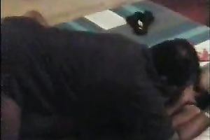 Busty chocolate skin sexy hottie can't live without rug munch from her stud