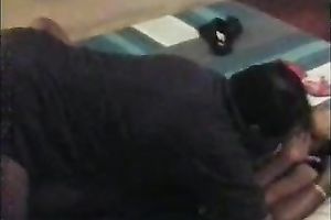 Busty chocolate skin sexy hottie can't live without rug munch from her stud