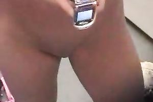 Lovely blond playgirl in the solarium undressed spied by me