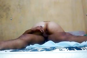 My slutty gf with great a-hole rides my hard jock in cowgirl position