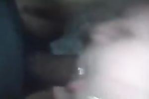 White blonde white wife hungrily engulfing my large dark schlong