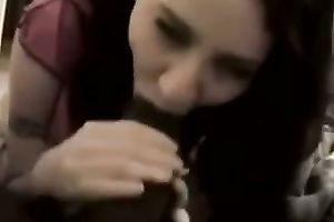 Playful white women of my buddy works on my biggest bbc with great pleasure