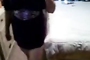 My older brunette hair hotwife doesn't mind to show her goodies