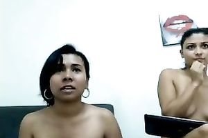 Amateur lesbo black skin allies on web camera flashing goodies