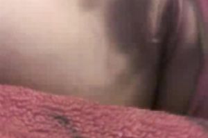 Hot brunette hair is in a playful moodto flash her scoops