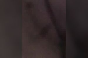 Hot brunette hair is in a playful moodto flash her scoops