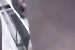 My skinny brunette hair paramour sucks my weiner after jumping on it