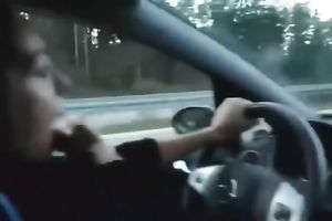 Getting a proper cook jerking whilst my girlfriend is driving