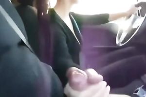 Getting a proper cook jerking whilst my girlfriend is driving