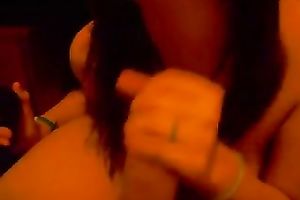 Cute Asian dark brown Married slut was stroking and engulfing my buddy's tool