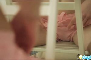 Exquisite golden-haired legal age teenager chick from Russian Federation filmed in her bedroom