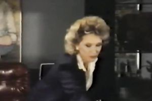 Sizzling golden-haired chick sucks hard wang and then humps on top vigorously