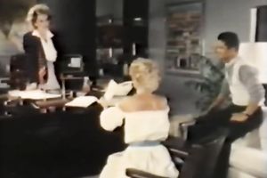 Sizzling golden-haired chick sucks hard wang and then humps on top vigorously