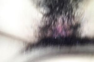 Exotic looking Vietnamese sweetheart serving her shaggy punani