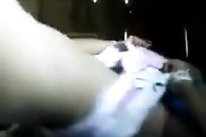 My slutty girlfriend feels comfortable masturbating on camera