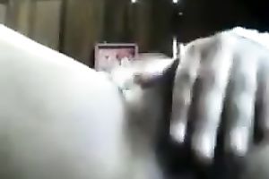 My slutty girlfriend feels comfortable masturbating on camera