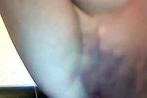Pale dilettante floozy flashed her wet crack and rubbed it a bit on cam
