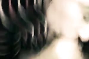 Saucy golden-haired gal engulfing giant dong deepthroat