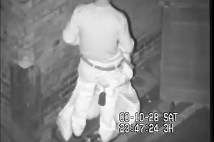 Horny dirty slut wife and a large white chap having quickie on the black street