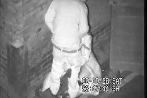 Horny dirty slut wife and a large white chap having quickie on the black street