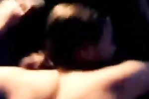 Raven haired honey with pleasant boobies provided my knob with BJ