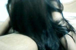 Beautiful and juvenile Thai hooker engulfing small wang