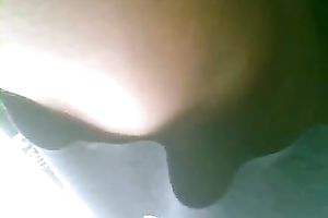 Some hot housewife in a glamorous costume got spied rightunder her suit