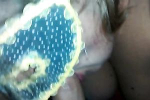 Masked chubby and ugly floozy provided my buddy's rock hard shlong with BJ